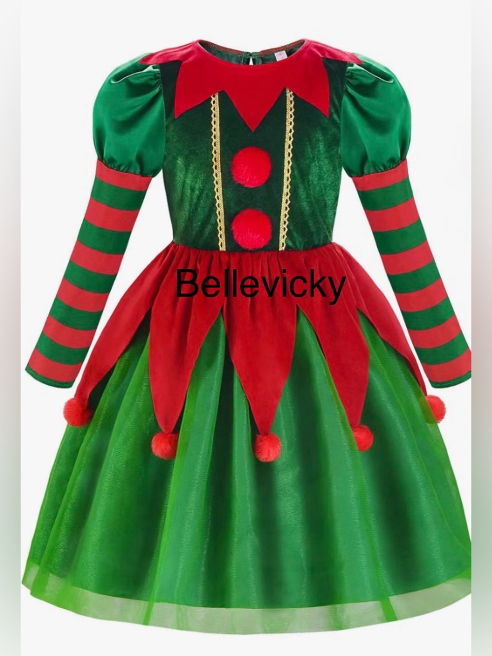 Children’s Elf Costume size 140 equivalent 8-10 US